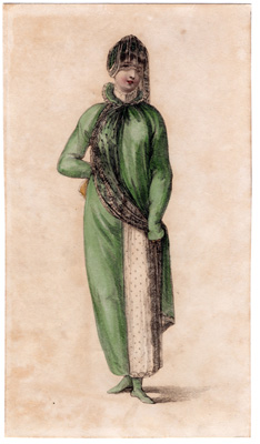 [green dress, veil]